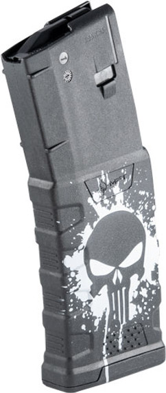 MFT EXD MAGAZINE AR15 5.56X4530RD PUNISHER SPLAT WHITE EXDPM556DPSSWH