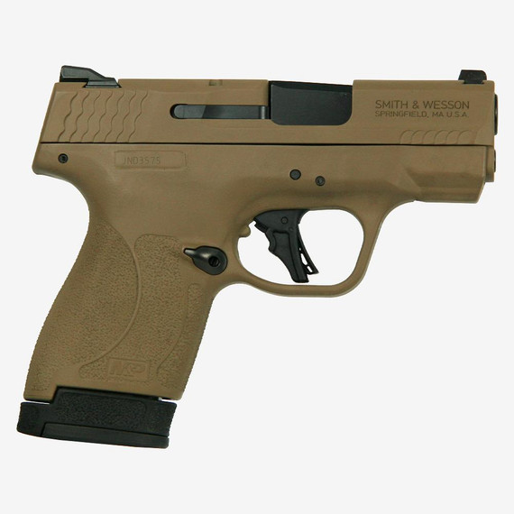S&W M&P Shield Plus FDE Handgun 9mm Luger 10rd/13rd Magazines 3.1" Barrel Thumb Safety SW13246FDE