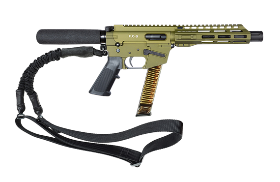 FREEDOM ORDNANCE FX9P8T-ODG FX9P  9mm Luger 31+1 8" OD Green Synthetic Pistol Tube 180413