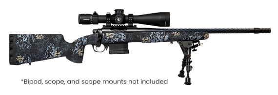 Horizon Firearms RF017S222214T19 Vandal Prime 22 Creedmoor 22" Black Spiral Fluted Threaded Barrel, Drilled & Tapped Receiver, Textured Iota EKO Carbon Fiber Stock 173321