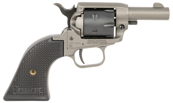 Heritage Mfg BK22C2 Barkeep  22 LR 6 Shot 2.68" Tungsten Gray Cerakote Barrel, Tungsten Gray Cerakote w/Black Accents Frame, Black Cerakote Cylinder, Black Star Polymer Grips 155206