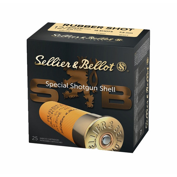 12 GAUGE 2-5/8'' RUBBER BUCKSHOT 25/BOX 105053107