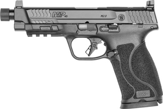 S&W M&P45 M2.0 45ACP 5.12"OPTIC READY 10-SH THREADED BLK G13586