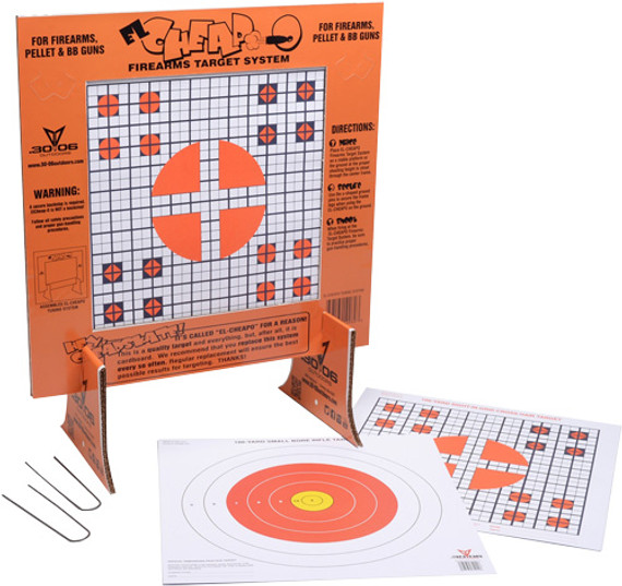 30-06 OUTDOORS PAPER TARGET ELCHEAPO SIGHT-IN W/STAND 40CT C01