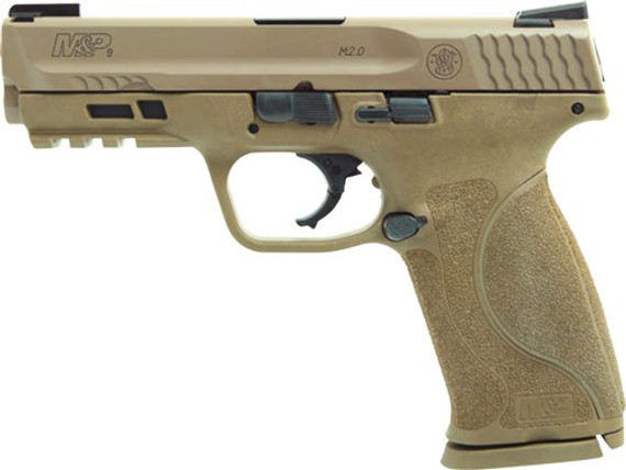 S&W M&P9 M2.0 9MM 4.25" TRUGLOTFX SIGHTS 17-RD FDE< G11767