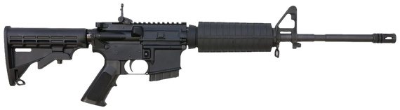 Bushmaster 0010011CA M4 Patrolman's  5.56x45mm NATO 16" 10+1 Black Rec/Barrel Black 6 Position Collapsible Stock Black Polymer Grip A2 Front Sight Right Hand 143056