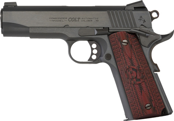 COLT COMBAT COMMANDER 45ACPFS 8-SHOT BLUED G10 GRIPS GO4940XE