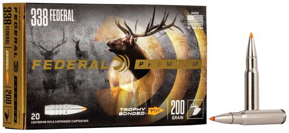 Federal PB338TT200 Trophy Bonded Tip Component Premium 338Cal 300gr 50 Per Box/4 Case 130688