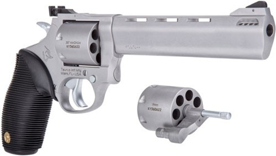 TAURUS 692 38/357/9MM 6.5" ADJ</br>7-SHOT PORTED SS RIBBER G2692069