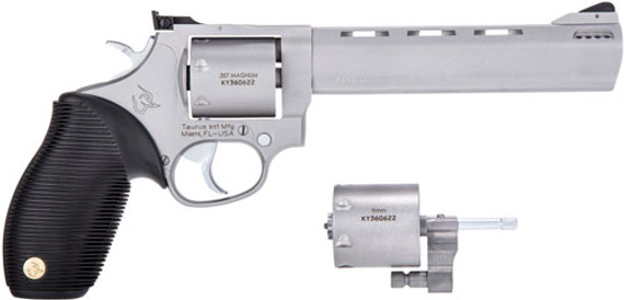 TAURUS 692 38/357/9MM 6.5" ADJ</br>7-SHOT PORTED SS RIBBER G2692069
