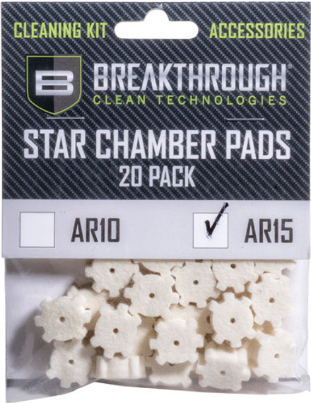BREAKTHROUGH AR-15 STARCHAMBER PAD 20 PK W/ 8-32 ADTR BTAR15SCP