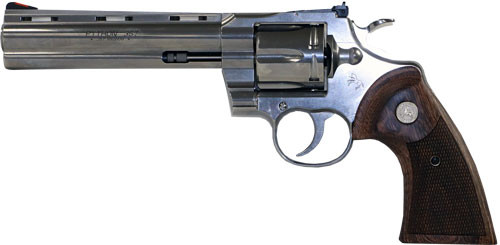 COLT PYTHON 357MAG 6" SS</br>ADJ SIGHT WALNUT GSP6WTS