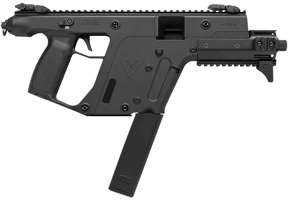 Kriss USA KV10PBL30 Vector SDP Enhanced G2 10mm Auto 33+1 6.50" Black Nitride Threaded Barrel, Black Picatinny Rail Top & Bottom, MK5M Modular Rail 165851