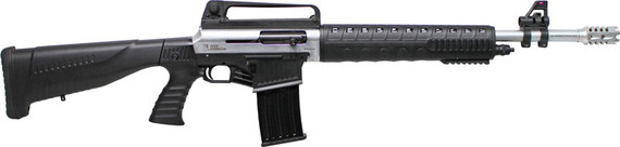 IVER JOHNSON STRYKER 12GA 3"</br>20" 5RD NICKEL BLACK GIJAR1512N