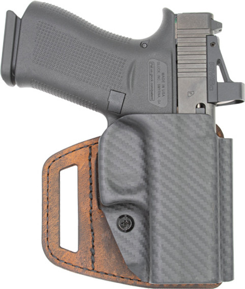 VERSACARRY VSLIDE HOLSTER OWB</br>HYBRID S&W MP SHIELD POLY/BRWN VSL211SHD