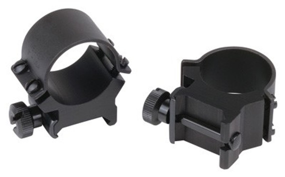 WEAVER RINGS DETACHABLE TOP</br>MOUNT SURE-GRIP 1" HIGH BLACK 49164