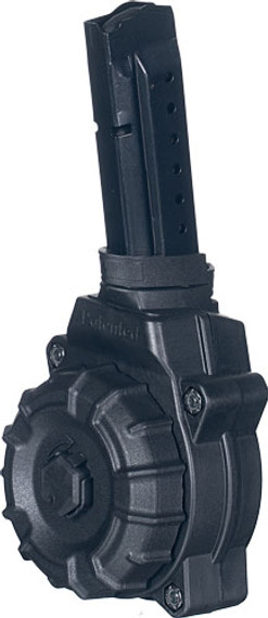 PRO MAG MAGAZINE FOR GLOCK 17</br>19 9MM 30RD DRUM BLACK POLYMER DRMA27