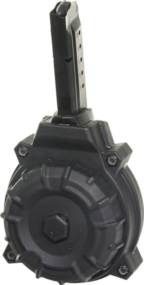 PRO MAG MAGAZINE S&W SHIELD9MM 50RD DRUM BLACK POLY DRMA15