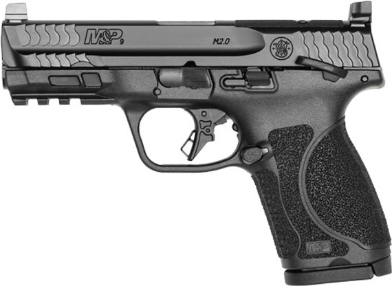 S&W M&P9 M2.0 COMP 10-SHOT 4"OPTIC READY THUMB SAFETY BLK G14099