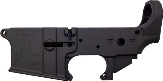 FRANKLIN ARMORY FAI-15 BINARYMARKED FORGED LOWER RECIEVER G0020001BLK