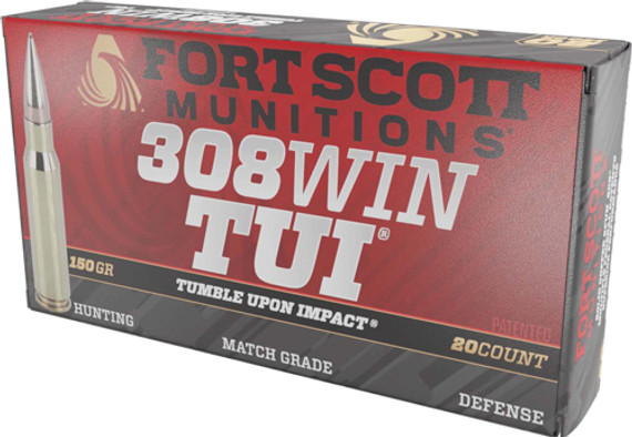 FORT SCOTT 308 WIN 150GR TUISOLID COPPER 20RD 10BX/CS A308150SCV2