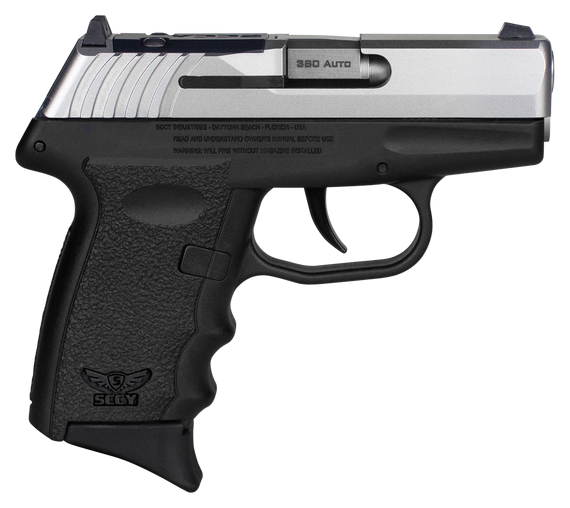 SCCY Industries CPX3TTBKRDRG3 CPX-3 RD Sub-Compact Frame 380 ACP 10+1, 2.96" Stainless Quadlock Barrel Stainless Steel Serrated Slide, Black Polymer Frame w/Finger Grooves, No Safety, Right Hand 144642