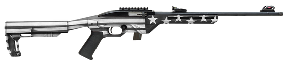 Citadel CIT22LRBUSG Trakr  22 LR 10+1 18" Blued Steel Threaded Barrel & Receiver, Gray Flag Synthetic Stock 151428
