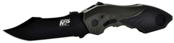 S&W KNIFE M&P 2ND GEN SPRINGASSIST 3.5" BOWIE STYLE BLADE SWMP5L