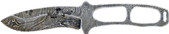 BEAR OPS COMBAT NECK KNIFE2.78" DAMASCUS W/KYDEX SHEATH! CC400LD