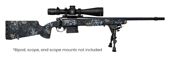 Iota Outdoors RF017S112214T19 Vandal Prime 6.5 Creedmoor 22" Black Spiral Fluted Threaded Barrel, Drilled & Tapped Receiver, Textured Iota EKO Carbon Fiber Stock 174942