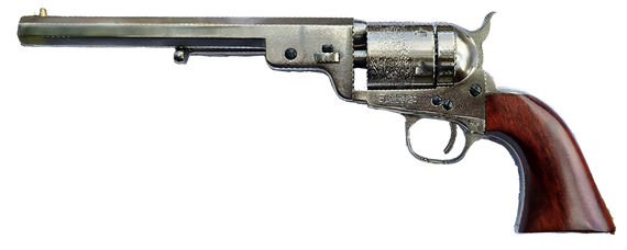 Cimarron CA925N00 1851 Richard -Mason Conversion 38 Special 6 Shot 7.50" Nickel 171359