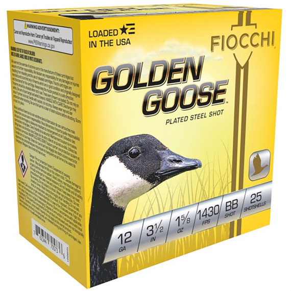 FIOCCHI GOLDEN GOOSE 12GA 3.5'' 1-5/8OZ #BB 25/BX 250003984