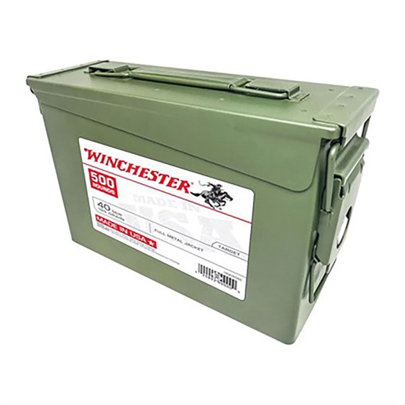 WINCHESTER USA 40 S&W 165 GR FMJ 500CAN 250025362