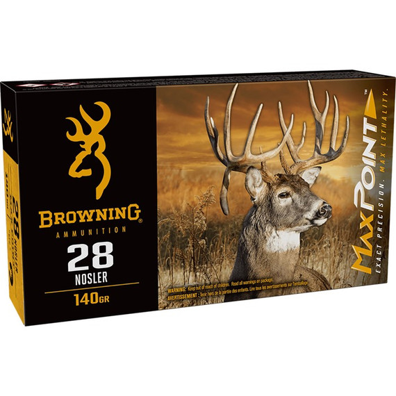 28 NOSLER 140GR MAX POINT POLYMER TIPPED 20/BOX 430108873