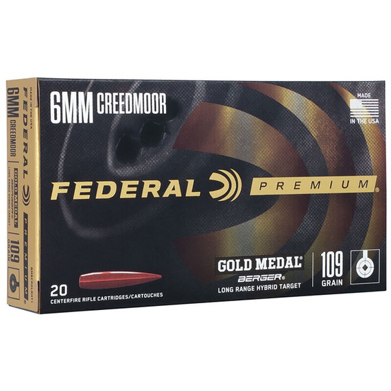 PREMIUM 6MM CREEDMOOR 109GR LONG RANGE HYBRID TARGET 20/BOX 430102094