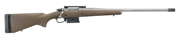 Ruger 47198 Hawkeye Long-Range Hunter Full Size 6.5 Creedmoor 5+1 22" Matte Stainless Steel Threaded Barrel, Picatinny Rail Stainless Steel Receiver, Black Speckled Brown Adj LOP Laminate Stock 115149 Ruger 47198 Hawkeye Long-Range Hunter Full Size 6.5 Creedmoor 5+1 22" Matte Stainless Steel Threaded Barrel, Picatinny Rail Stainless Steel Receiver, Black Speckled Brown Adj LOP Laminate Stock 115149