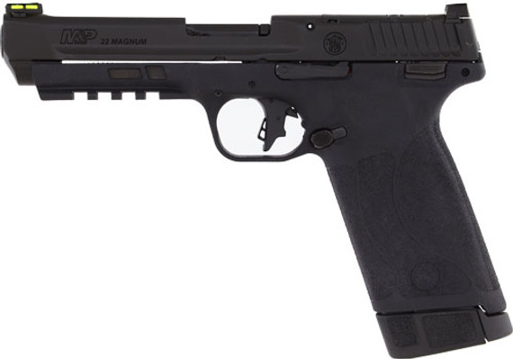 S&W M&P 22WMR 4.35"BBL 4-30RDMAGS OPTIC CUT SAFETY BLK BUND G14347