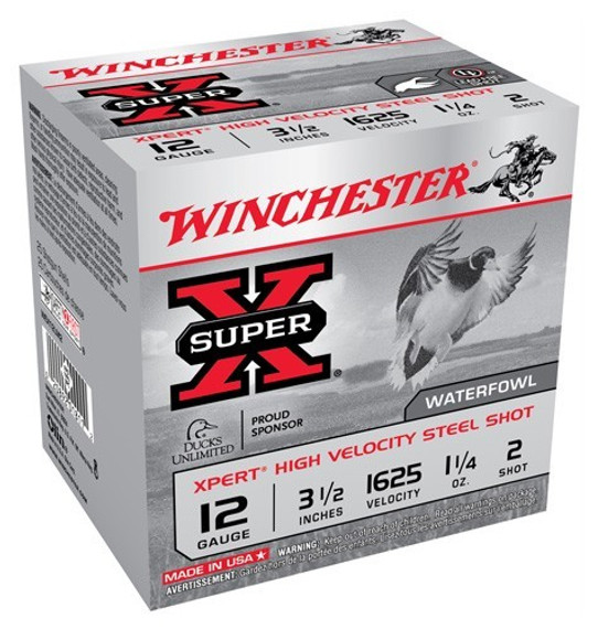 WINCHESTER XPERT STEEL 12GA3.5" 1-1/4OZ #2 25RD 10BX/CS AWEX12LM2