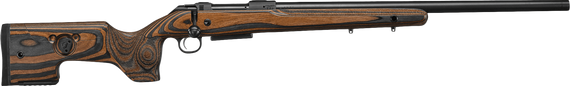CZ-USA 07501 CZ 600 Range 223 Rem 5+1 24" Black Threaded Barrel & Receiver, Adjustable Black/Brown Laminate Stock 169838