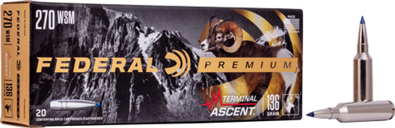 FEDERAL 270 WSM 136GR TERMINALASCENT 20RD 10BX/CS AP270WSMTA1