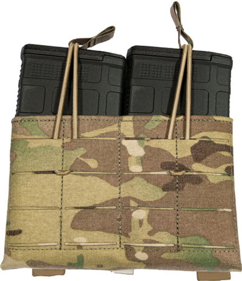 GREY GHOST GEAR DOUBLE 7.62MAG POUCH LAMINATE MULTICAM Z10515