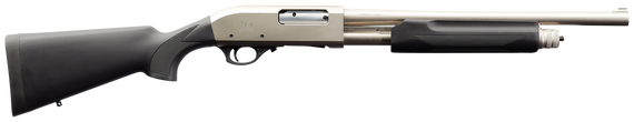 Charles Daly 930228 301 Tactical 12 Gauge Pump 3" 5+1 18.50" Black Vent Rib Barrel, Nickel Aluminum Receiver, Fixed Black Synthetic Stock 120439