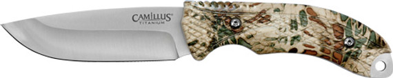 CAMILLUS MASK FIXED BLADE4" SS DROP POINT BLADE CAMO 19832