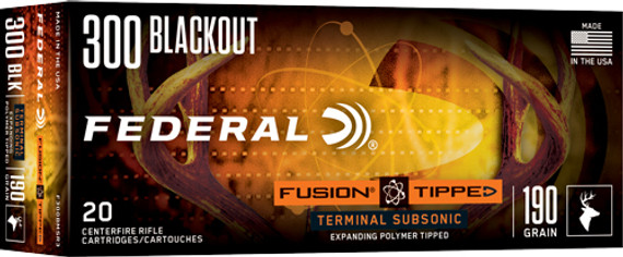 FEDERAL FUSION 300 AAC 190GRSUBSONIC FUSION 20RD 10BX/CS AF300BMSR3