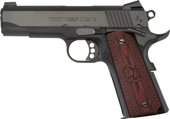 COLT LW COMMANDER 45ACP8-SHOT BLUED G10 GRIPS GO4840XE
