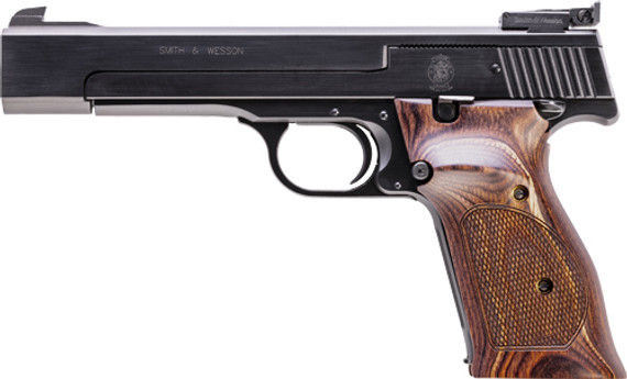 S&W 41 22LR 5.5" HB AS10SH-ATS-TS-DT BLUED WOOD G130511