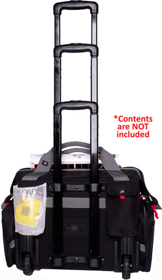 GPS ROLLING RAGNE BAG W/ TELE-SCOPING HANDLE BLACK 2215RB