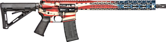 BLACK RAIN SPEC+ PATRIOT RIFLE300BLK 16" AMERICAN FLAG 30RD GBROPAT300BLKAM