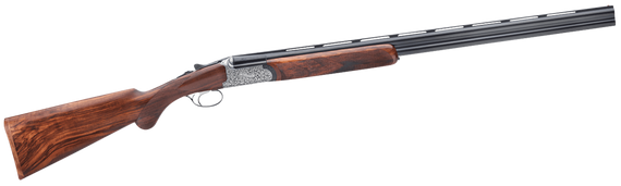 Rizzini USA 41012029 Round Body EM Full Size 20 Gauge Break Action 2rd 29" Vent Rib Barrel, Coin Anodized Silver Receiver, Fixed w/Prince of Whales Grip Grade III Turkish Walnut Stock 163921