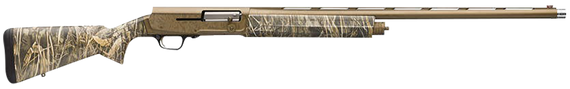 Browning 0119112004 A5 Wicked Wing 12 Gauge 3.5" 4, 2 3/4" Shells 28" Burnt Bronze Cerakote Barrel/Realtree Max-7 Synthetic Stock, Fiber Optic Sight 149558